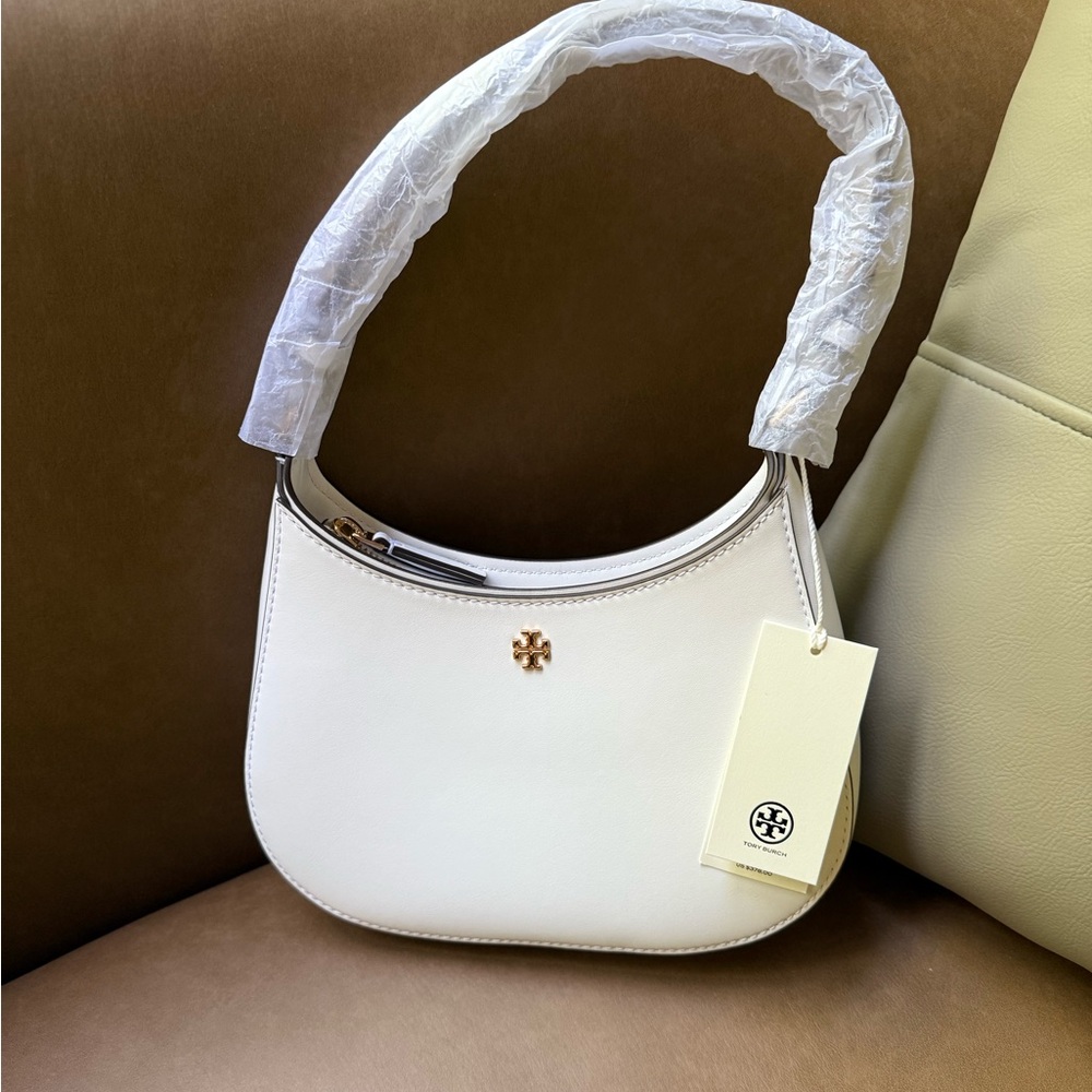 Tory Burch Emerson Soft Shoulder Bag – Optic White